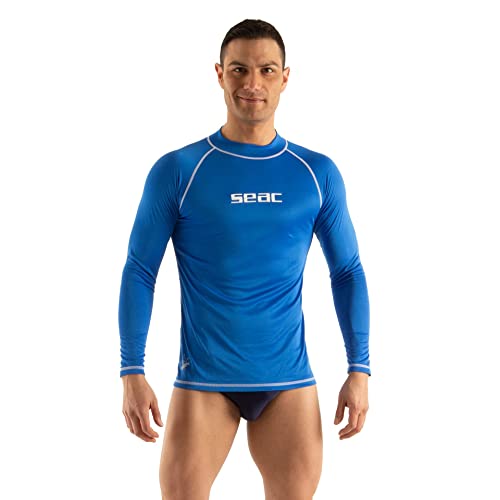 Seac T-Sun Long für Herren, schützendes Rash Guard-Tauchshirt zum Schnorcheln und Schwimmen mit Sonnenschutz von Seac