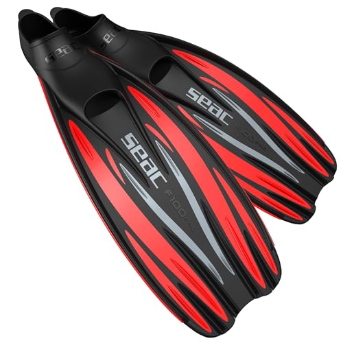 Seac F 100 Pro, Pinne da Subacquea Ultra Leggera a Scarpetta Chiusa, per Immersioni e Snorkeling, Rosso, 44/45 Seac F 100 Pro, Pinne da Subacquea Ultra Leggera a Scarpetta Chiusa, per Immersioni e Snorkeling, Rosso, 44/45 von Seac
