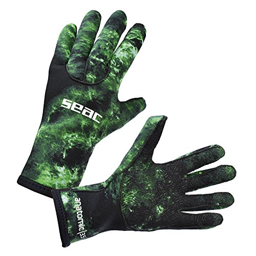 Seac Anatomic Camo Gloves, Tauchhandschuhe aus 3,5mm-Neoprene für Freitauchen und Unterwasserjagd in Tarnfarben Seac Anatomic Camo Gloves, Tauchhandschuhe aus 3,5mm-Neoprene für Freitauchen und Unterwasserjagd in Tarnfarben von Seac