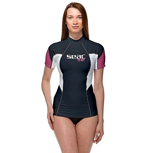 Seac Rashguard Raa Short für Frauen, kurzarm 97,5 % UV-Sonnenschutz von Seac