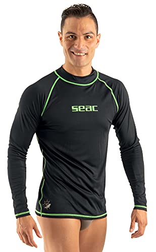 Seac T-Sun Long Man, schützendes Rash Guard-Tauchshirt zum Schnorcheln und Schwimmen mit Sonnenschutz von Seac