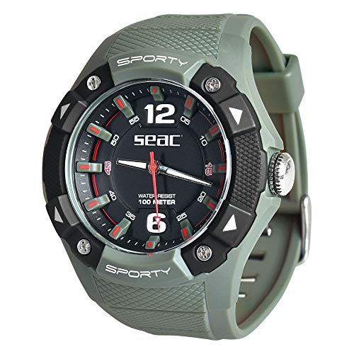 Seac Sporty, Armbanduhr mit Gummiband, Wasserdicht 100 mt Seac Sporty, Armbanduhr mit Gummiband, Wasserdicht 100 mt von Seac