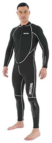 Seac Carezza Man, einteiliger, Langer Neoprenanzug aus 2 mm Neopren mit Frontreißverschluss und PU-Knieprotektoren Seac Carezza Man, einteiliger, Langer Neoprenanzug aus 2 mm Neopren mit Frontreißverschluss und PU-Knieprotektoren von Seac