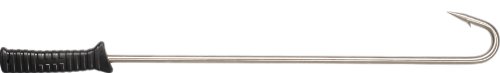 SEAC Fishing Gaff Angelgaff mit Edelstahlhaken und ergonomischem Griff, 2 Größen erhältlich, Schwarz/Metall, 47 cm von Seac