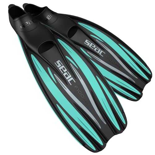 Seac F 100 Pro, Pinne da Subacquea Ultra Leggera a Scarpetta Chiusa, per Immersioni e Snorkeling, Tiffany, 38/39 Seac F 100 Pro, Pinne da Subacquea Ultra Leggera a Scarpetta Chiusa, per Immersioni e Snorkeling, Tiffany, 38/39 von Seac