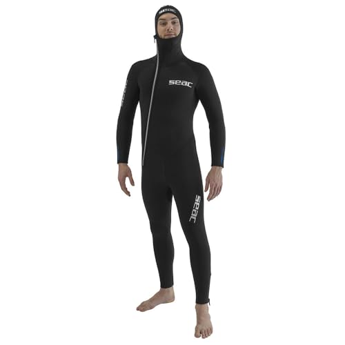 Seac Club Man, Neoprenanzug mit integrierter Kapuze, hergestellt aus 7 mm dickem Neopren und mit Powertex Verstärkungen Seac Club Man, Neoprenanzug mit integrierter Kapuze, hergestellt aus 7 mm dickem Neopren und mit Powertex Verstärkungen von Seac