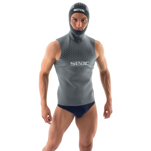 SEAC Herren Hoody Man Unterziehweste für Tauchen, aus 2,5 mm Neopren, Standard, L Man SEAC Herren Hoody Man Unterziehweste für Tauchen, aus 2,5 mm Neopren, Standard, L Man von Seac