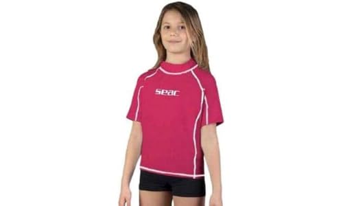 Seac T-Sun Short Kid, Rash Guard zum Schwimmen, Surfen, Tauchen, UV-Schutz, rosa, 11 Jahren von Seac