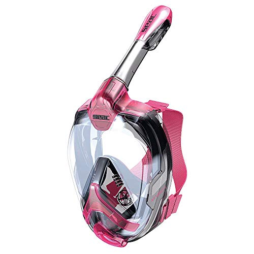 Seac Magica, Schnorchelmaske Vollgesichtsmaske Anti-Beschlag system mit einem weichen Maskenkörper, Dry Top Schnorchel mit Auslassventil, rosa, JUNIOR Seac Magica, Schnorchelmaske Vollgesichtsmaske Anti-Beschlag system mit einem weichen Maskenkörper, Dry Top Schnorchel mit Auslassventil, rosa, JUNIOR von Seac