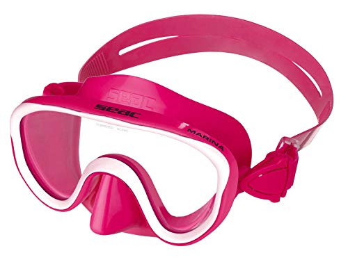 Seac Unisex Baby Marina Color Tauchmaske für Kinder, Silikon, bunt, zum Schnorcheln und Spielen im Meer, Rosa, petite Seac Unisex Baby Marina Color Tauchmaske für Kinder, Silikon, bunt, zum Schnorcheln und Spielen im Meer, Rosa, petite von Seac