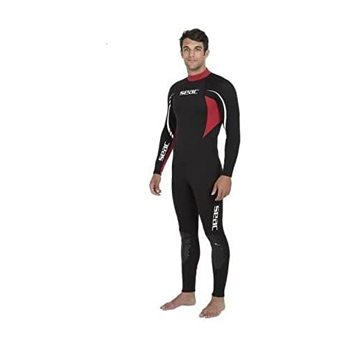 Seac Relax Long Man, 2.2 mm komfortabler, hochelastischer Neopren Nasstauchanzug Männer Damen zum Sporttauchen, Schnorcheln und Schwimmen, XXL, schwarz/rot Seac Relax Long Man, 2.2 mm komfortabler, hochelastischer Neopren Nasstauchanzug Männer Damen zum Sporttauchen, Schnorcheln und Schwimmen, XXL, schwarz/rot von Seac