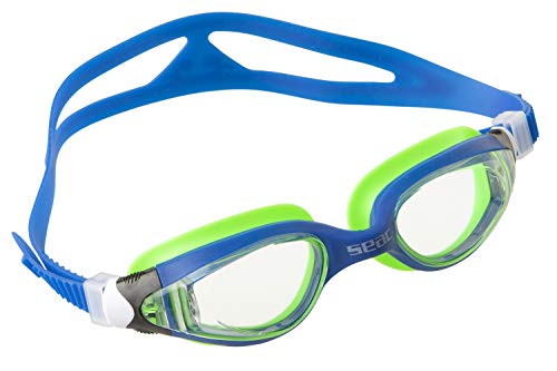 Seac Ritmo JR Schwimmbrillen für Kinder und Jugendliche für Pool und Freiwasser, S, Blauw/groen Seac Ritmo JR Schwimmbrillen für Kinder und Jugendliche für Pool und Freiwasser, S, Blauw/groen von Seac