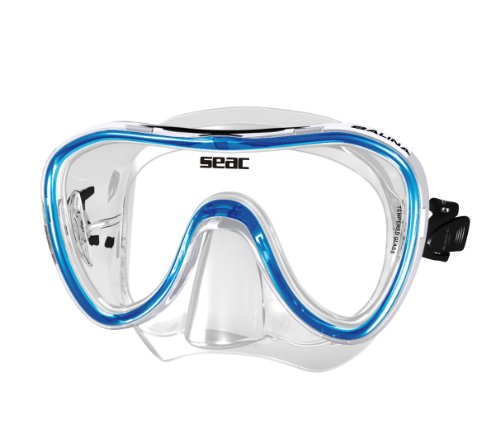 Seac Salina Siltra Masque en PVC-Band Adulte Bleu de Blau Blau, Regular fit Seac Salina Siltra Masque en PVC-Band Adulte Bleu de Blau Blau, Regular fit von Seac