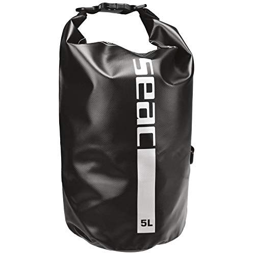 Seac Dry Bag, Wasserdichte Tasche Ideal für Tauchen, Bootfahren und Reisen, 5 lt, schwarz von Seac