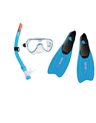 Seac Snorkeling Set Tris Easy Md, Blau, 38-39 von Seac