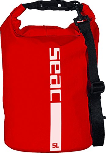 Seac Dry Bag, Wasserdichte Tasche Ideal für Tauchen, Bootfahren und Reisen, 5 lt, rot von Seac
