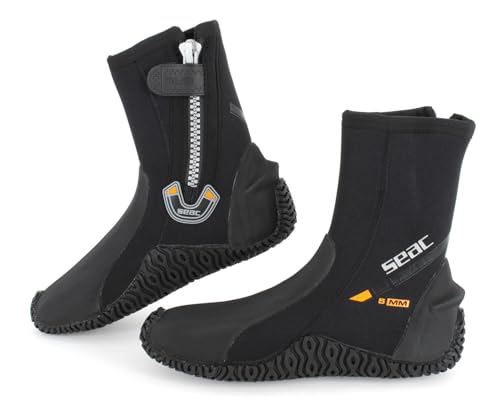 Seac Basic HD, Füßlinge aus 5 mm Neopren und Fester Laufsohle, schwarz, XXXL Seac Basic HD, Füßlinge aus 5 mm Neopren und Fester Laufsohle, schwarz, XXXL von Seac