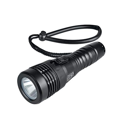 Seac Sub R3 Scuba Tauchlampe, 1 LED, 400 Lumen, über Micro-USB aufladbar, Schwarz von Seac