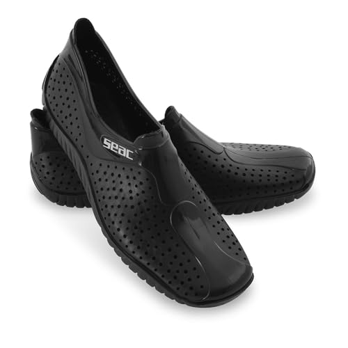 SEAC Unisex-Adult Soft Gummischuhe für Strand, Meer, Pool und Freizeit, für Männer, Frauen und Kinder, Schwarz, 39/40 SEAC Unisex-Adult Soft Gummischuhe für Strand, Meer, Pool und Freizeit, für Männer, Frauen und Kinder, Schwarz, 39/40 von Seac