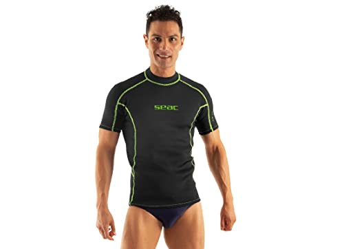 Seac Fit Short, 2 mm Neopren-Kurzarmshirt, ideal als Tauchunterwäsche oder als Rash Guard zum Surfen und Schwimmen von Seac