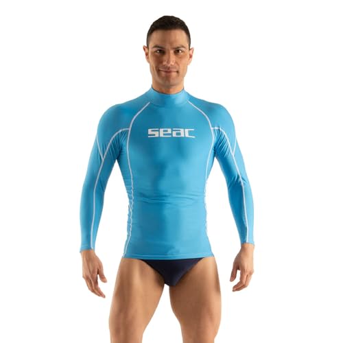 Seac RAA Long Evo Man Rash Guard UV-Schutz-Shirt zum Schnorcheln und Schwimmen Langarm für Herren von Seac