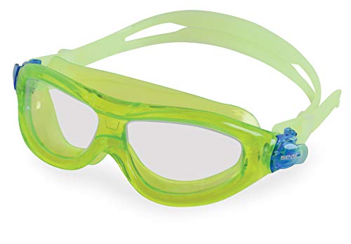 Seac Matt, Flexible Schwimmmasken-Brille für Kinder (3-6 Jahren), ideal für Schwimmbad und Freiwasser, grün LT, Standard von Seac