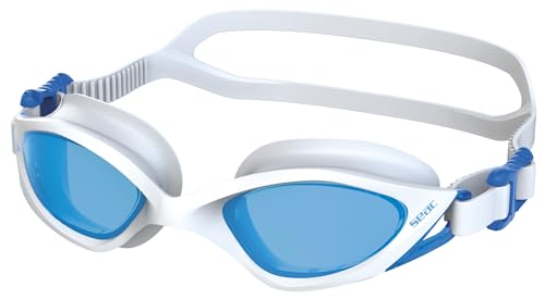 SEAC Viper, beschlag- und Kratzfeste Schwimmbrille für Hochleistungssportler, Damen und Herren, Weiß/Blau SEAC Viper, beschlag- und Kratzfeste Schwimmbrille für Hochleistungssportler, Damen und Herren, Weiß/Blau von Seac