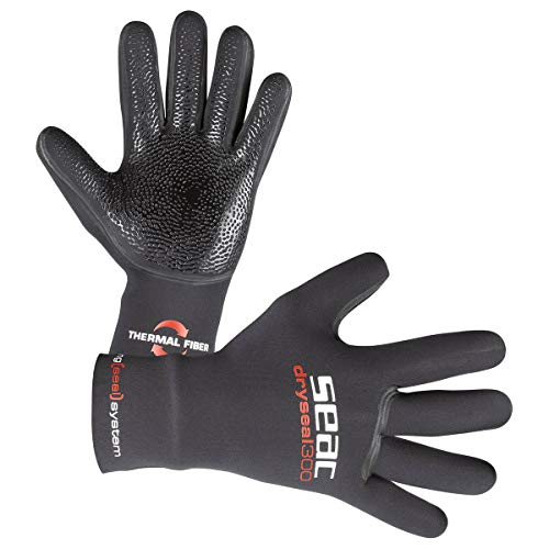 Seac Dry Seal, High Stretch Premium Neopren Tauchhandschuhe, 3 mm für Herren und Damen, Schwarz, S Seac Dry Seal, High Stretch Premium Neopren Tauchhandschuhe, 3 mm für Herren und Damen, Schwarz, S von Seac