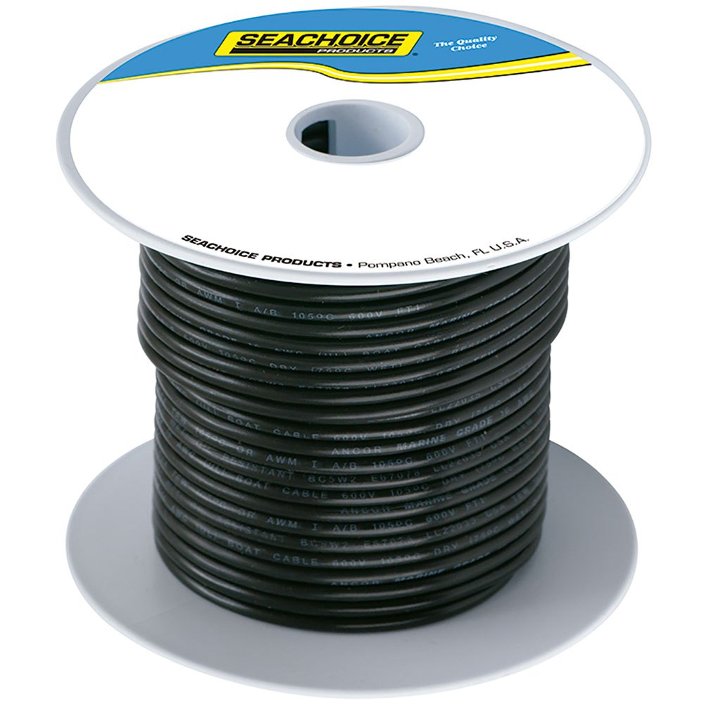 Seachoice 12 Awg Marine Wire Schwarz 30.5 m von Seachoice