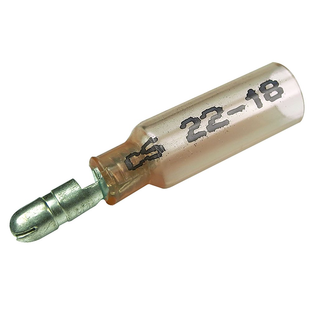 Seachoice 22-18 Male Insulated Heat Shrink Bullet Terminal 25 Units Weiß 4.57 mm von Seachoice