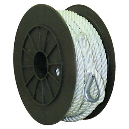 Seachoice 3 Strand Anchor Line Nylon Braided Rope Weiß 9 mm x 183 m Seachoice 3 Strand Anchor Line Nylon Braided Rope Weiß 9 mm x 183 m von Seachoice