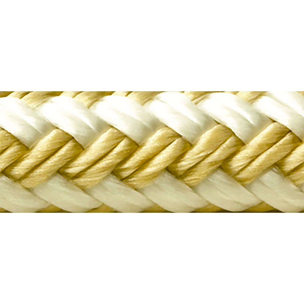 Seachoice Double Braid Dock Rope 10.7 M Gelb 5/8´´ von Seachoice