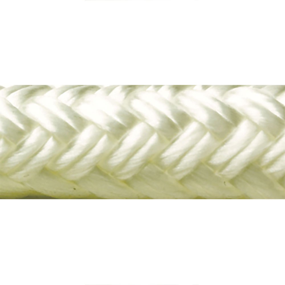 Seachoice Dock Line 13 Mm Double Braided Nylon Rope Weiß 4.6 m von Seachoice