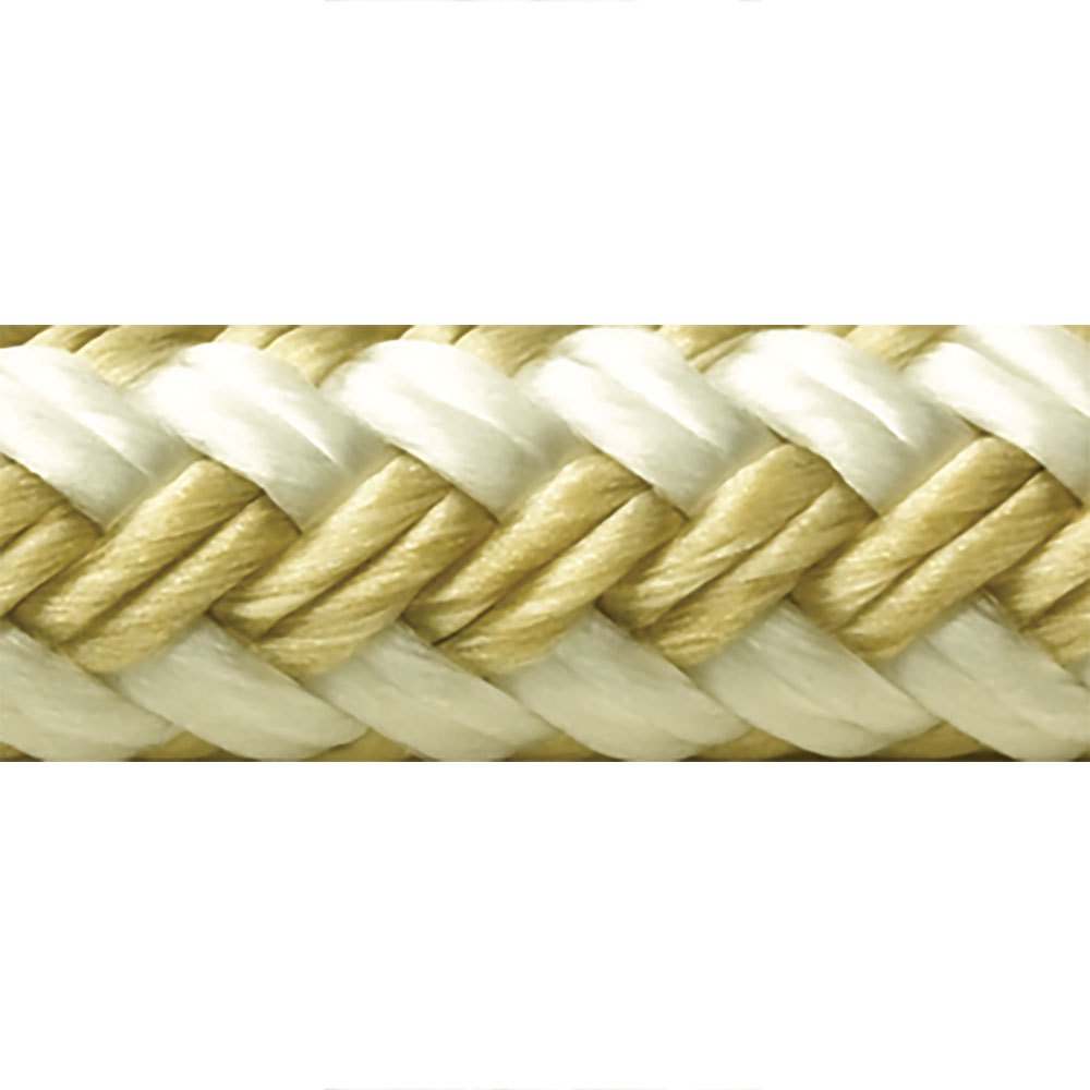 Seachoice Dock Line 9.5 Mm Double Braided Nylon Rope Weiß 6 m von Seachoice