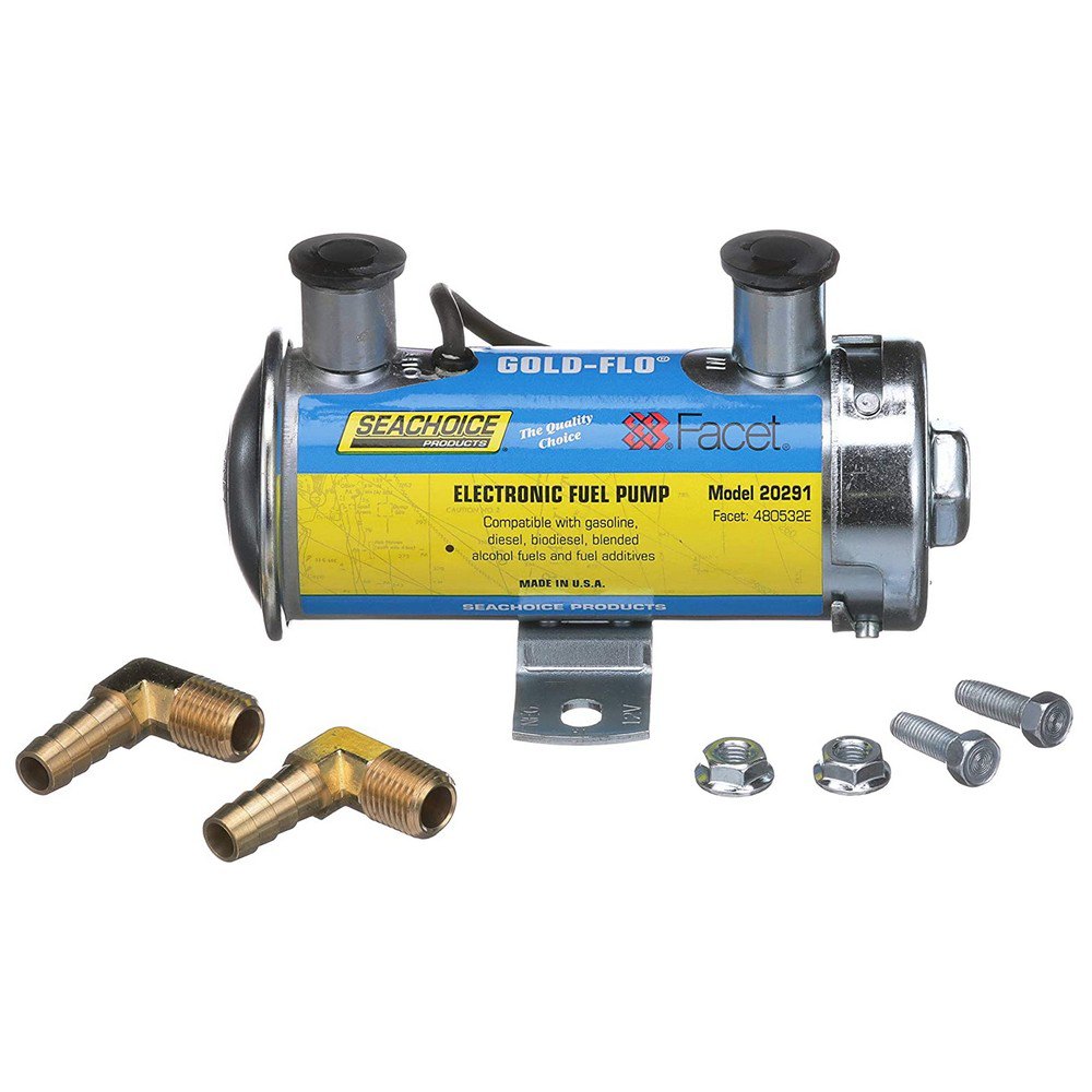 Seachoice Gold Flo Electronic Fuel Pump Kit Silber 6.5-8 PSI von Seachoice