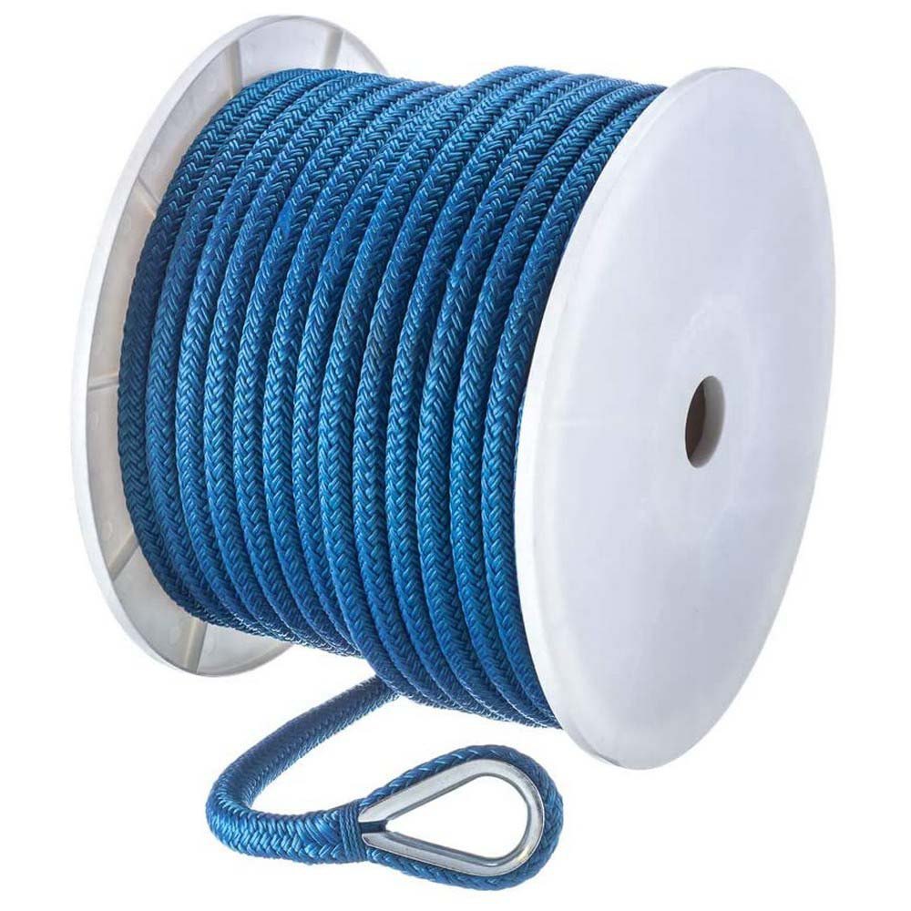 Seachoice Nylon Double Braid Anchor Rope 45.7 M Blau 1/2´´ von Seachoice