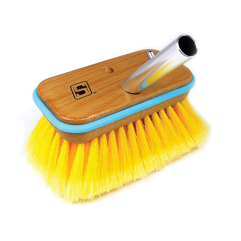 Seachoice Qc 6´´ Wood Head Soft Brush Gelb Seachoice Qc 6´´ Wood Head Soft Brush Gelb von Seachoice