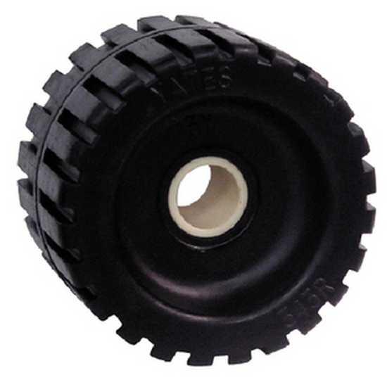 Seachoice Ribbed Roller Wheel Schwarz 111 x 76 mm von Seachoice