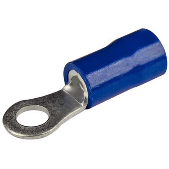 Seachoice Vinyl Insulated Ring Terminal Blau 6.35 mm-100 Pcs von Seachoice