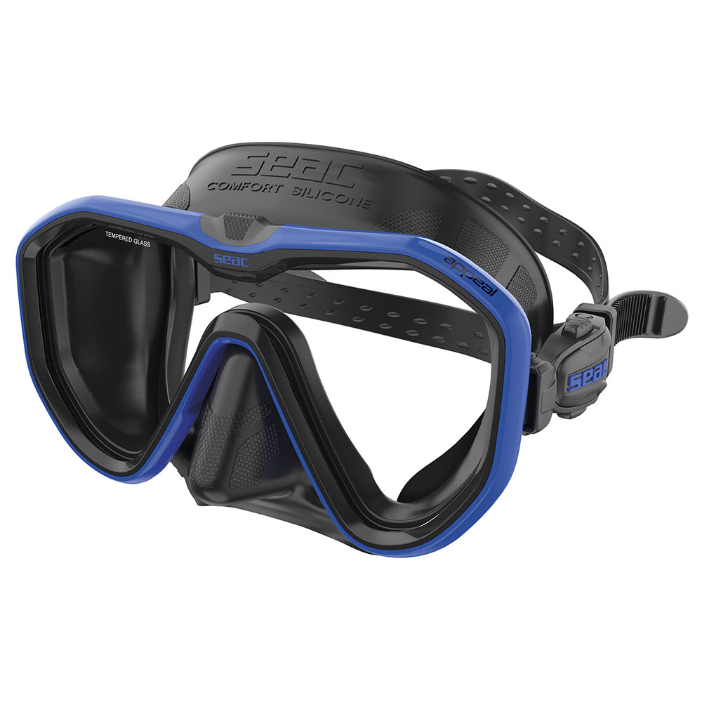 Seacsub Appeal A. Black Diving Mask Blau von Seacsub