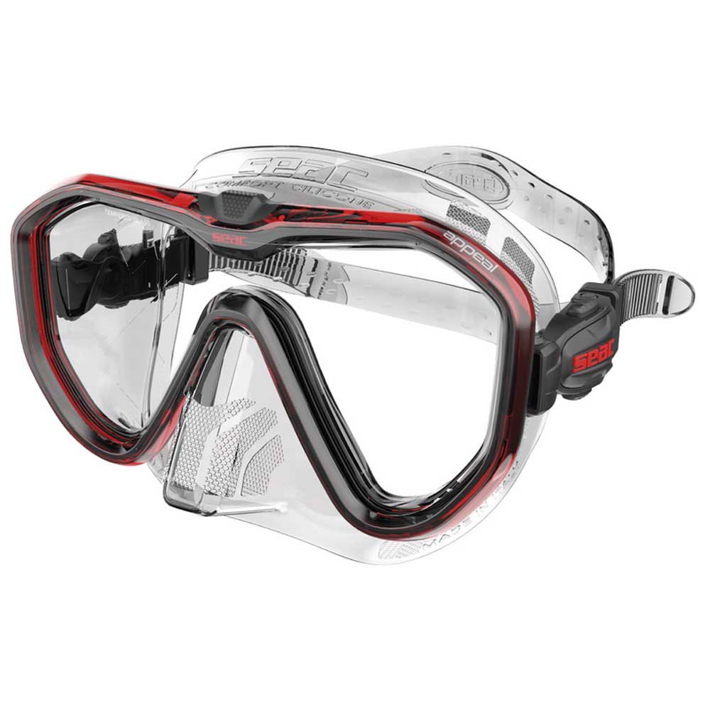 Seacsub Appeal Clear Diving Mask Rot von Seacsub