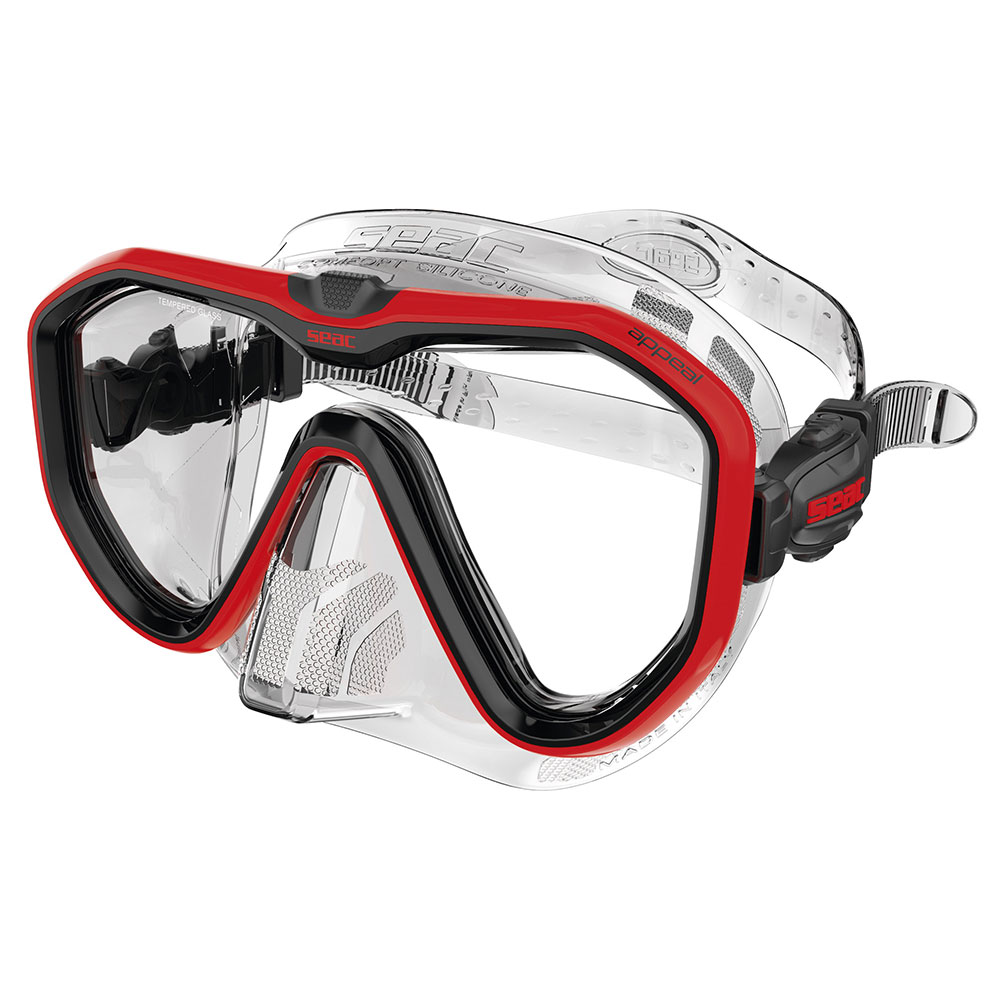 Seacsub Appeal Clear Diving Mask Rot von Seacsub