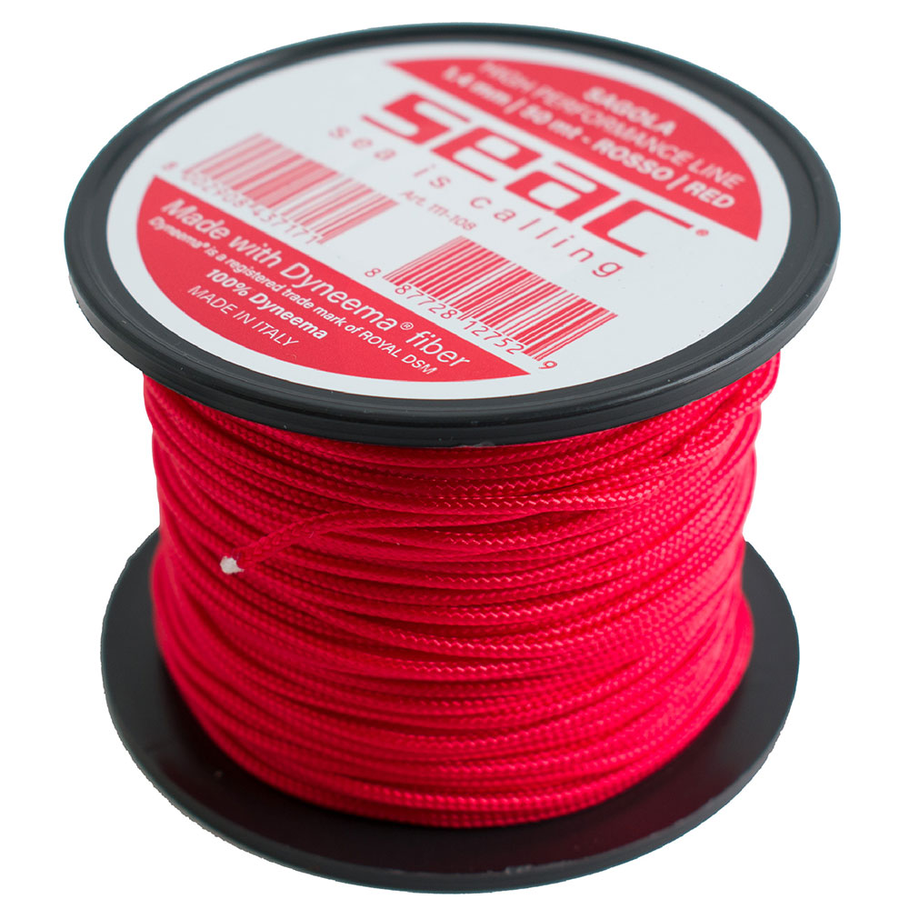 Seacsub Dyneema 50 M Dyneema Rope Rot 1.4 mm von Seacsub