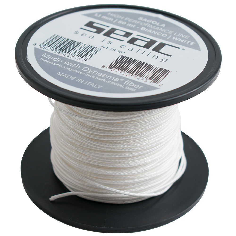 Seacsub Dyneema 50 M Dyneema Rope Weiß 1.1 mm von Seacsub