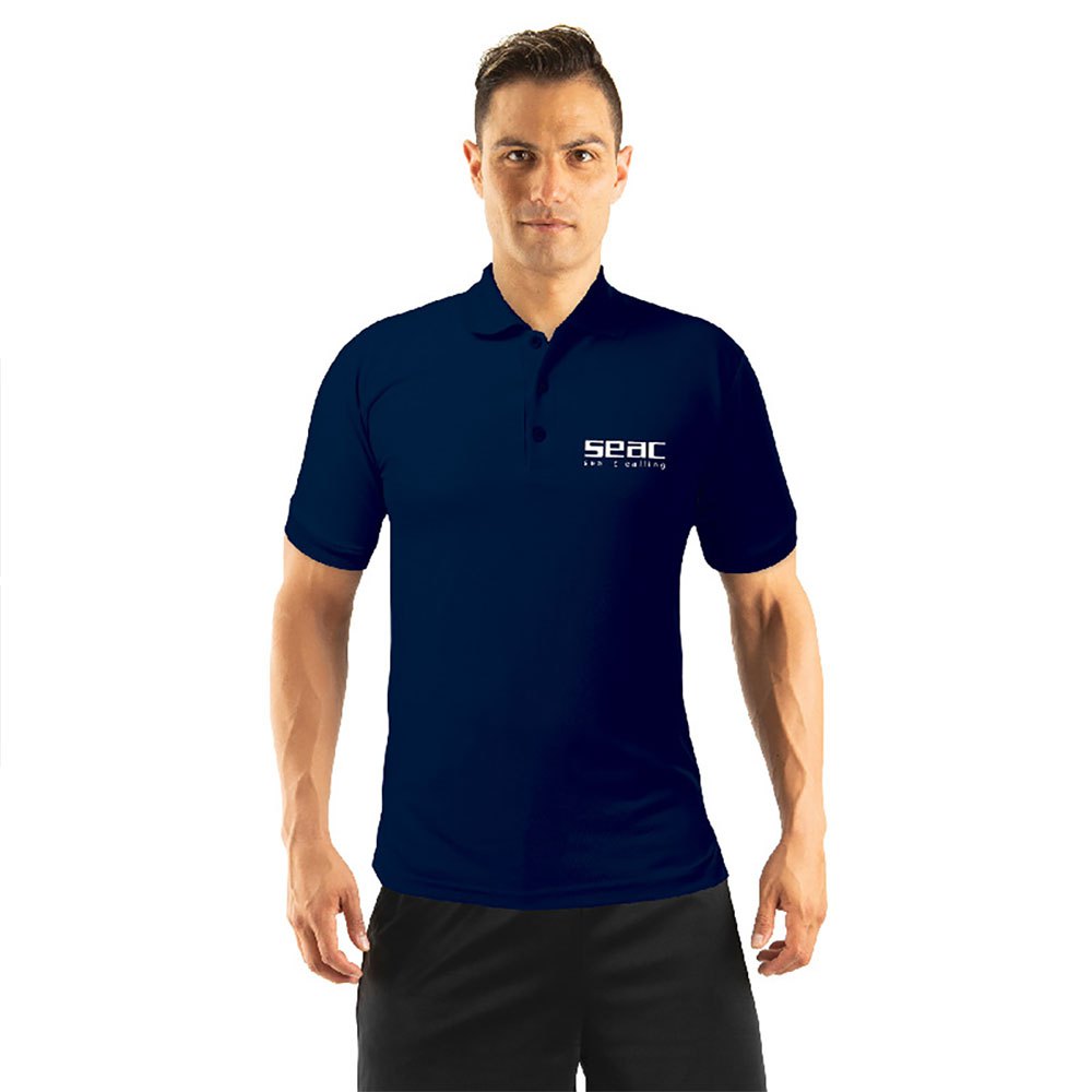 Seacsub Seac M/c 2021 Short Sleeve Polo Blau S von Seacsub