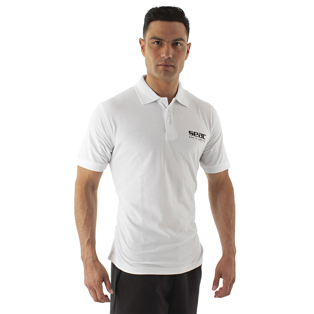 Seacsub Seac M/c 2021 Short Sleeve Polo Weiß 3XL von Seacsub