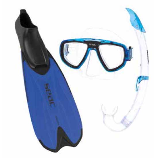 Seacsub Set Tris Spinta Snorkeling Set Blau EU 46/47 von Seacsub