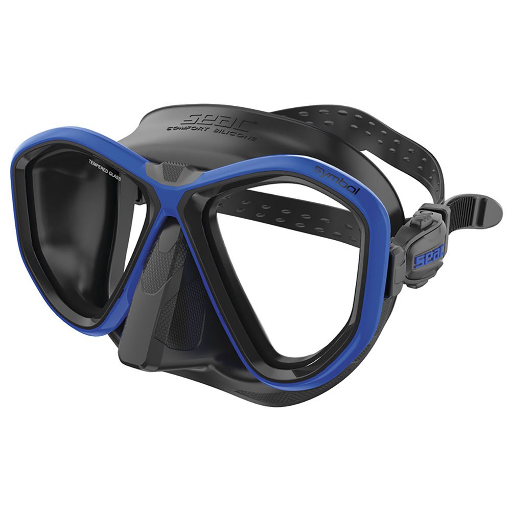 Seacsub Symbol Black Diving Mask Blau von Seacsub