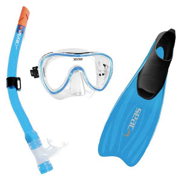 Seacsub Tris Easy Medium Snorkeling Set Blau EU 34-35 von Seacsub