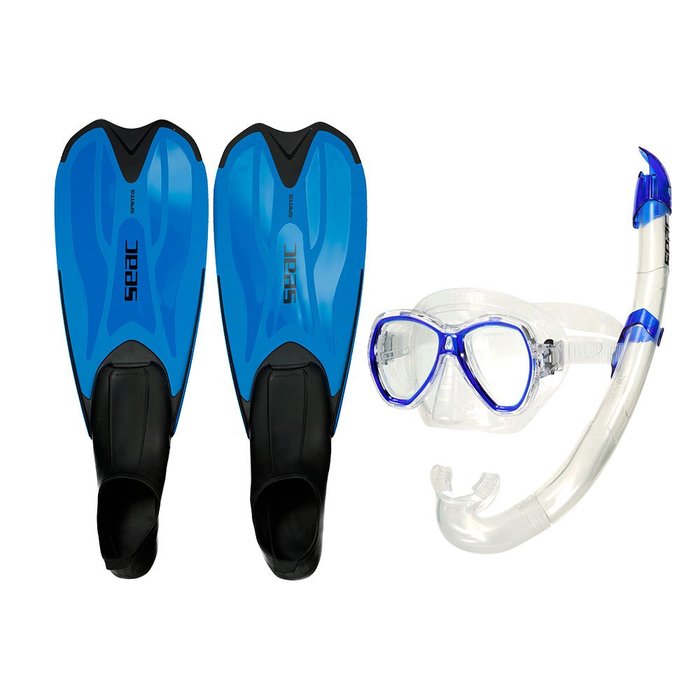 Seacsub Tris Spinta Lsr Snorkeling Set Blau EU 44-45 von Seacsub